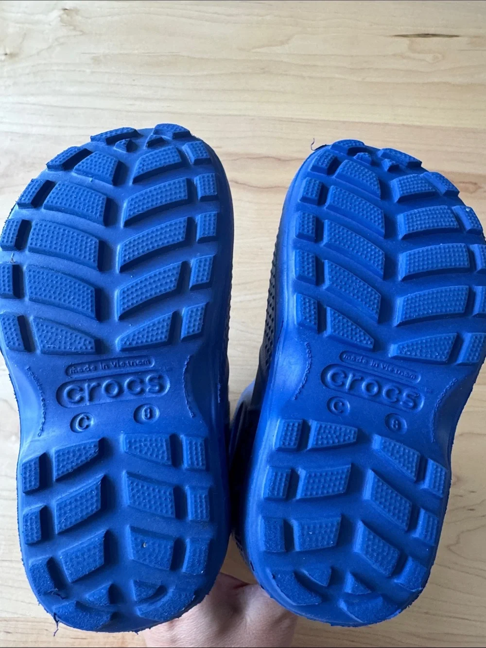 Crocs Kids Classic Handle It Rain Boots Blue size 8